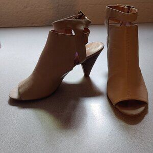 Nine West Countou Ankle Wrap Leather Heels